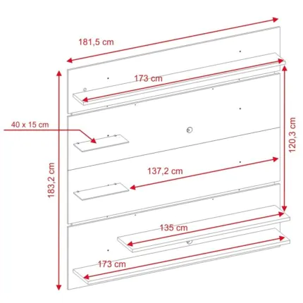 Painel 1,82m NT1010 Off (6643) - Imagem 6