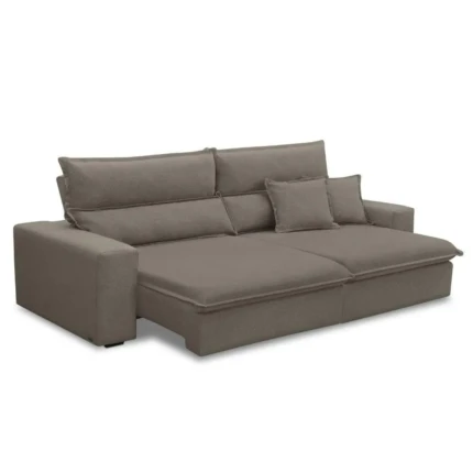 Sofa 2,50m Trieste Veludo Marrom (3114)
