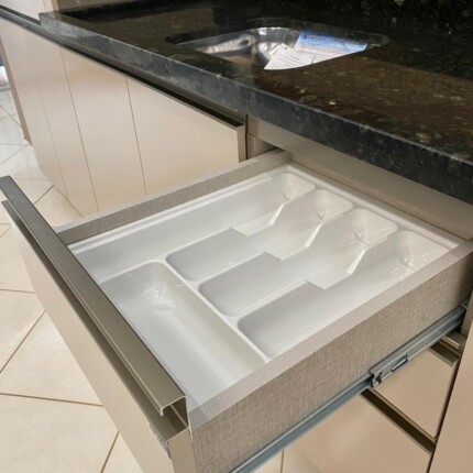 Cozinha 3,52m com Vidro Bronze Modulada 100% MDF Connect (5976-2) - Imagem 4