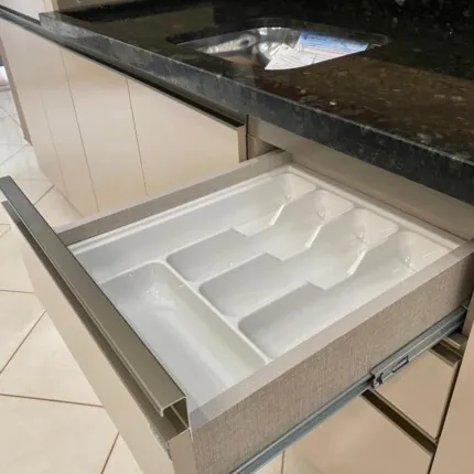 Cozinha 2,72m com Vidro Bronze Modulada 100% MDF Connect (5976) - Imagem 4