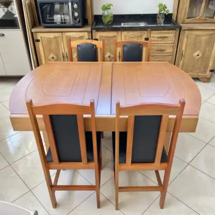 Mesa Extensivel Lorena (5067) com 4 Cadeiras Londres (2050) - Imagem 3