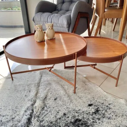 Mesa de Centro Aqua G 71cm Nature (1004) - Imagem 5