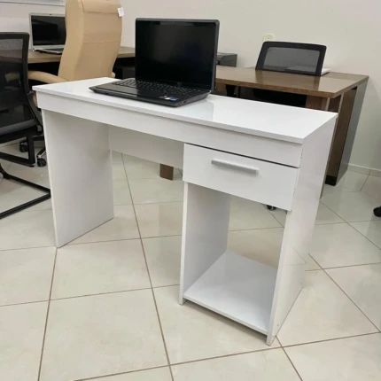 Mesa Escritorio 1,08m Branco 1 Gaveta (4273) - Imagem 4