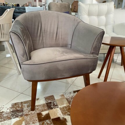 Poltrona Ody com Base em Madeira (5058) - Imagem 3