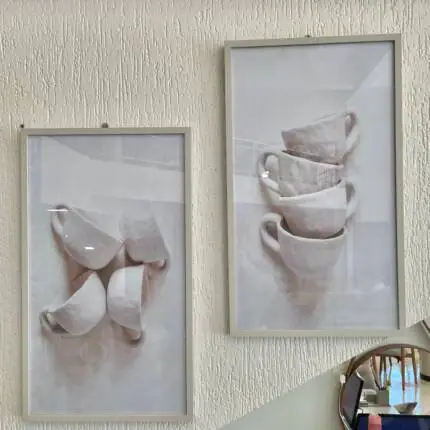 Kit com 02 Quadros Abstratos de Vidro (3977) - Imagem 1