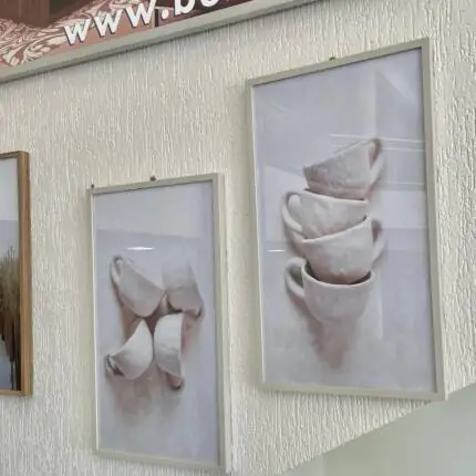 Kit com 02 Quadros Abstratos de Vidro (3977) - Imagem 2