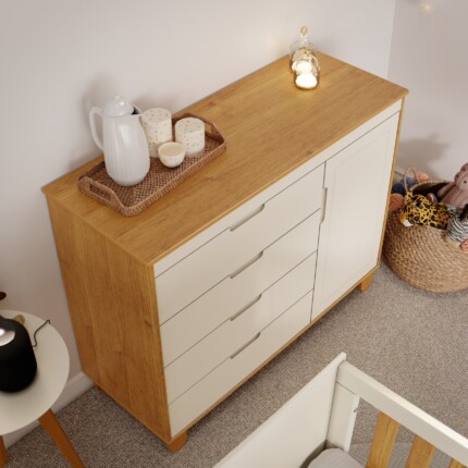 Quarto Infantil Zupy 4 Portas Off White - 03 Peças - Imagem 8