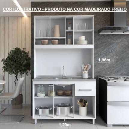 Cozinha 1,20m Compacta Lorena (1620) - Imagem 3