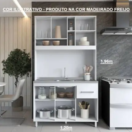 Cozinha 1,20m Compacta Lorena (1620) - Imagem 3