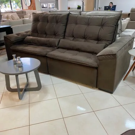 Sofa 2,50m Milão - Veludo Escuro (5167) - Imagem 2