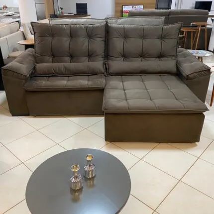 Sofa 2,50m Milão - Veludo Escuro (5167) - Imagem 6