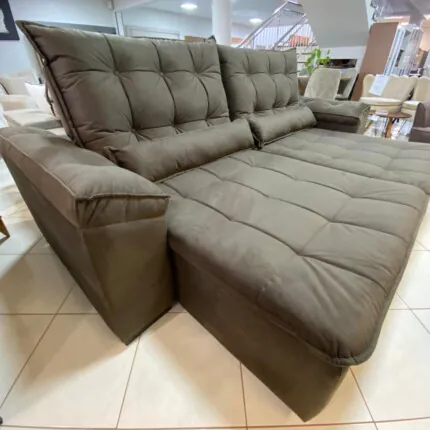 Sofa 2,50m Milão - Veludo Escuro (5167) - Imagem 3