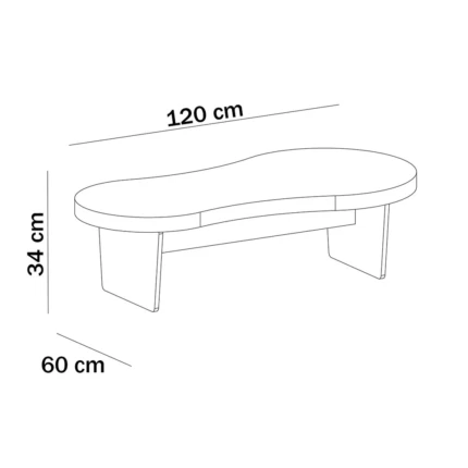 Mesa de Centro Orgânica Magnum (2605) - Imagem 3