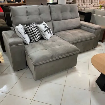 Sofa 2,30m Munique com Braço Porta Copos (1642) - Imagem 4
