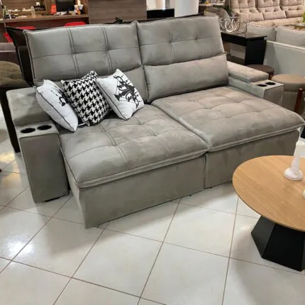 Sofa 2,30m Munique com Braço Porta Copos (1642) - Imagem 3