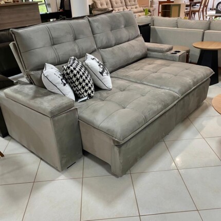 Sofa 2,30m Munique com Braço Porta Copos (1642) - Imagem 5