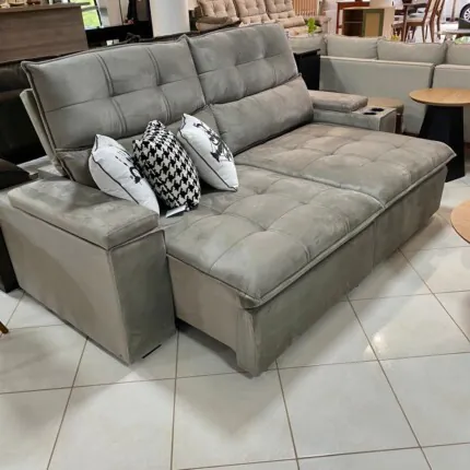 Sofa 2,30m Munique com Braço Porta Copos (1642) - Imagem 5