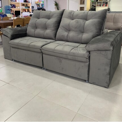 Sofa 2,50m Marselha em Veludo (1070) - Imagem 1