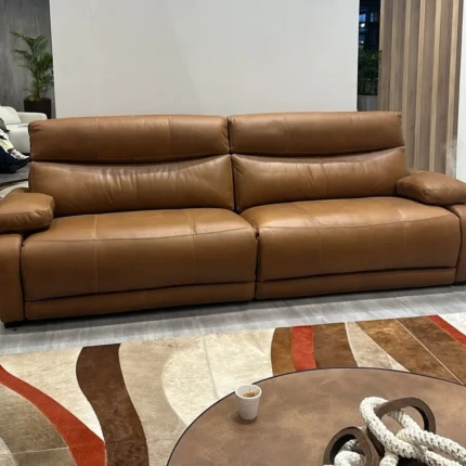Sofa Couro Legitimo 2,76m Ebrus Reclinável (6437) - Imagem 3