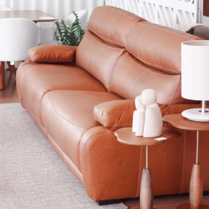 Sofa Couro Legitimo 2,76m Ebrus Reclinável (6437) - Imagem 4
