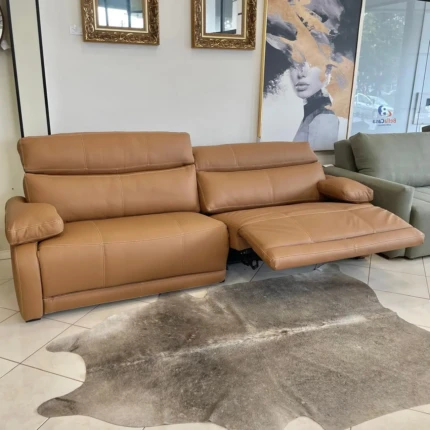 Sofa Couro Legitimo 2,76m Ebrus Reclinável (6437) - Imagem 6
