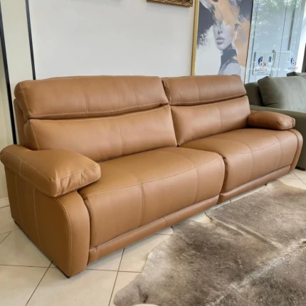 Sofa Couro Legitimo 2,76m Ebrus Reclinável (6437) - Imagem 7
