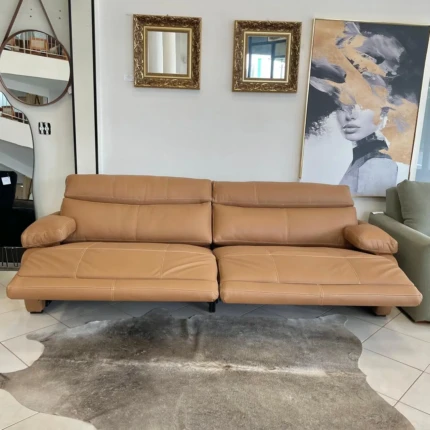 Sofa Couro Legitimo 2,76m Ebrus Reclinável (6437) - Imagem 4