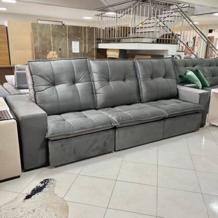 Sofa 2,90m Vancouver em Veludo – Di Qualita (765) - Imagem 4