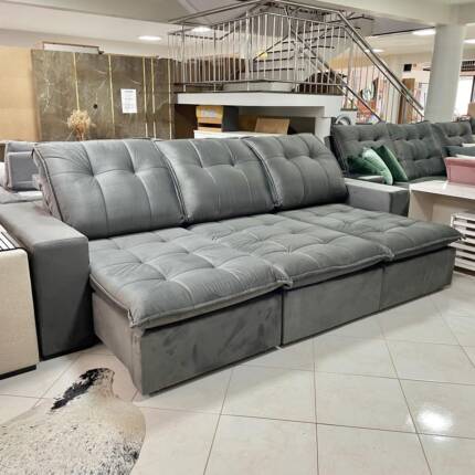 Sofa 2,90m Vancouver em Veludo – Di Qualita (765) - Imagem 5