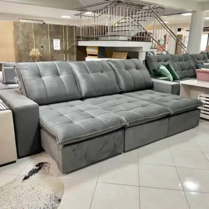 Sofa 2,90m Vancouver em Veludo – Di Qualita (765) - Imagem 5