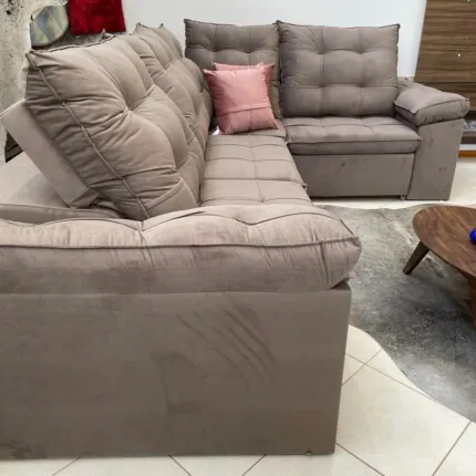 Sofa de Canto 3,35m x 2,45m Marselha (4798) - Imagem 10