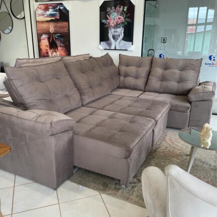 Sofa de Canto 3,35m x 2,45m Marselha (4798) - Imagem 8