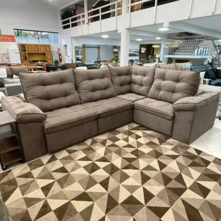 Sofa de Canto 3,35m x 2,45m Marselha (4798) - Imagem 7