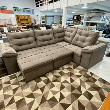 Sofa de Canto 3,35m x 2,45m Marselha (4798) - Imagem 1