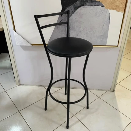 Banqueta Home em Corino Preto (325) - Imagem 1