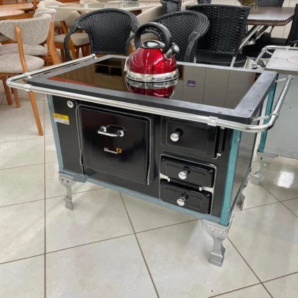 Fogão a Lenha Nº 2 Preto Vitrocerâmico – Esquerda – Petrycoski (3908)