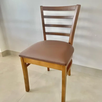 Mesa 90cm Quadrada Paris (1834) com 4 Cadeira em Madeira Ayla (1097) - Imagem 3