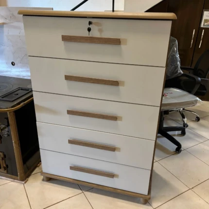 Comoda 93cm 5 Gavetas Carrara Alta (4662) - Imagem 3