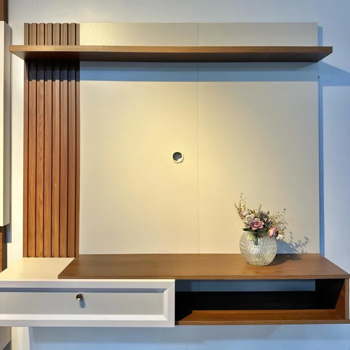 1,33m - Linea - Painel ALVORADA Freijo-off White (CD 2136) foto