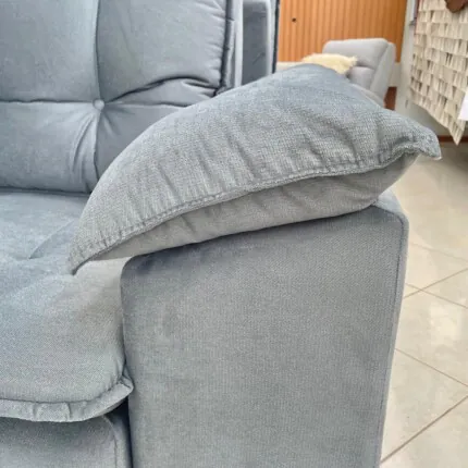 Sofa 2,70m Milão Top 12 - Veludo Soft Cinza (2053) - Imagem 5
