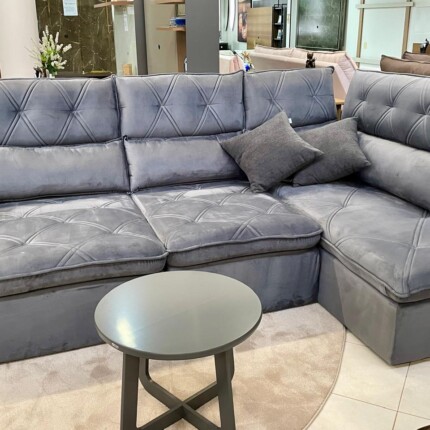 Sofa de Canto 2,98m x 2,15m Noruega Cinza (1666) - Imagem 4
