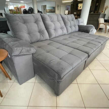 Sofa 3,05m Marselha em Veludo (4368) - Imagem 1