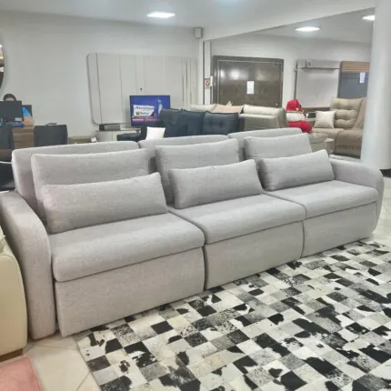 Sofa 3m Zurich vira Cama tecido Linho (3921) - Imagem 3