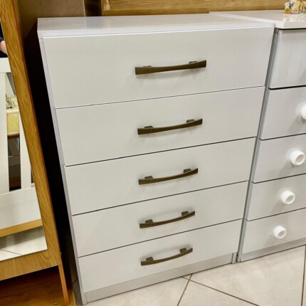 Comoda 62cm 5 Gavetas Solution Branco (1688) - Image 1