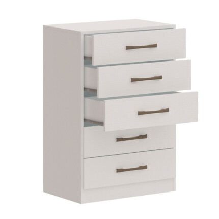 Comoda 62cm 5 Gavetas Solution Branco (1688) - Image 2