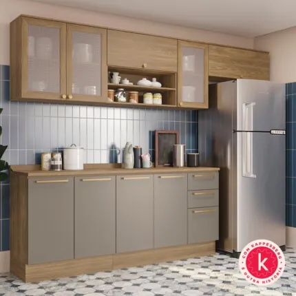 Cozinha 2,80m Botanic com Tela (4351-2)