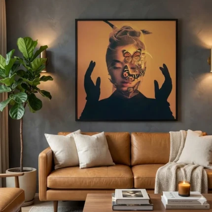 Kit com 2 Quadros Força Feminina em Vidro (6323-2) - Imagem 3