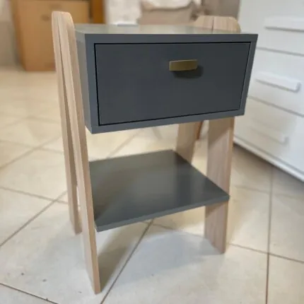 Mesa de Cabeceira 1 Gaveta CB220 Grafite (4519)