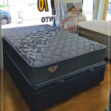 Cj. Box Casal 1,38m com BAÚ Comfort Ensacada - Macio - Ecoflex (4254)