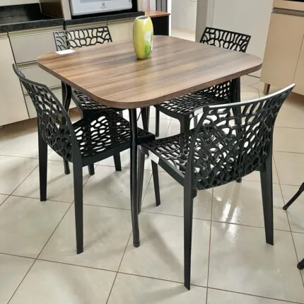 Mesa Quadrada 90cm (3916) com Cadeiras Gruvyer 184kg (6836) - Imagem 3